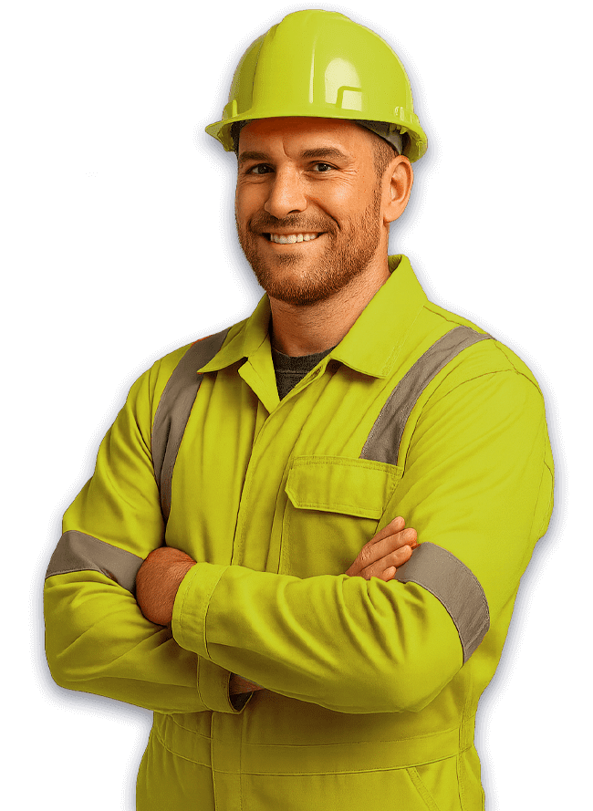 operatore sorridente per servizio di autospurgo a roma